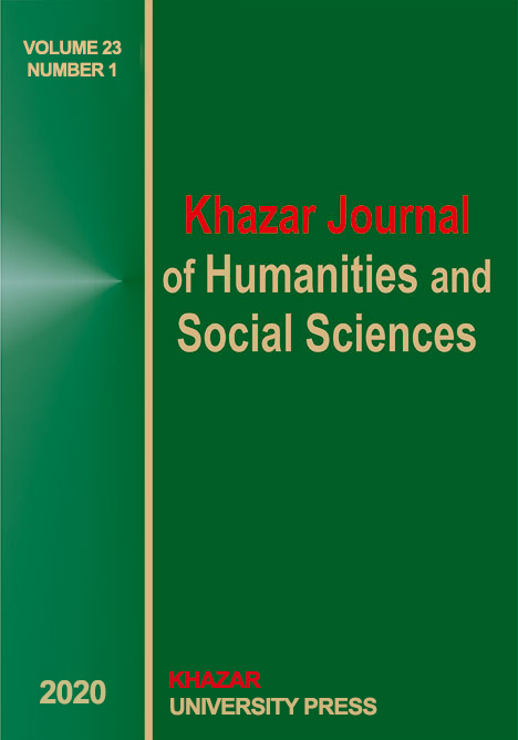 					View Vol. 23 No. 1 (2020): Khazar Journal of Humanities and Social Sciences
				