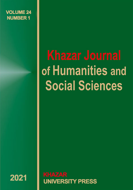 					View Vol. 24 No. 1 (2021): Khazar Journal of Humanities and Social Sciences
				